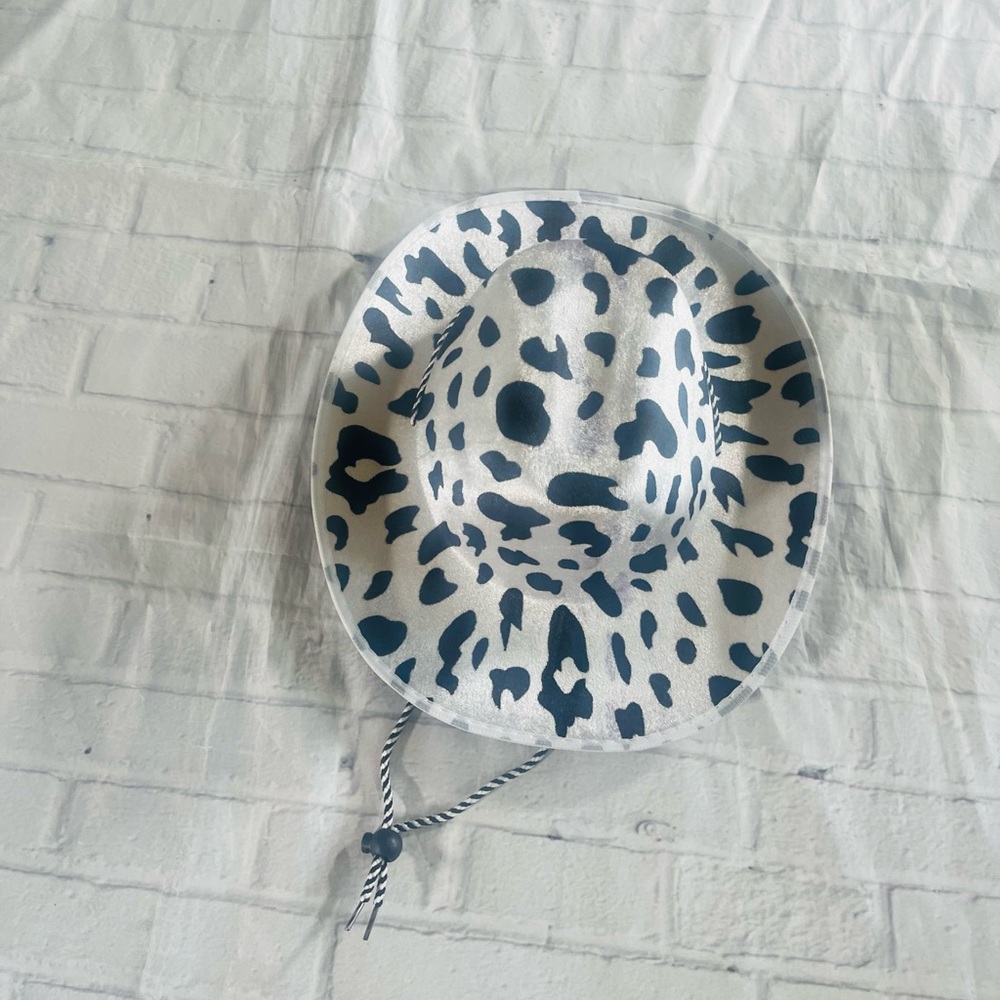 Faux Cow Print Cowboy Hat NWT
